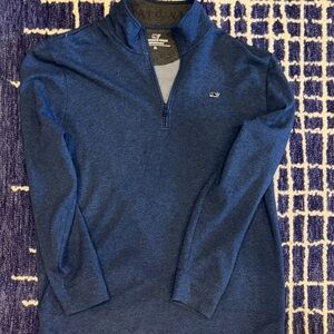 Vineyard Vines Men's Navy Zip-Up Sweater